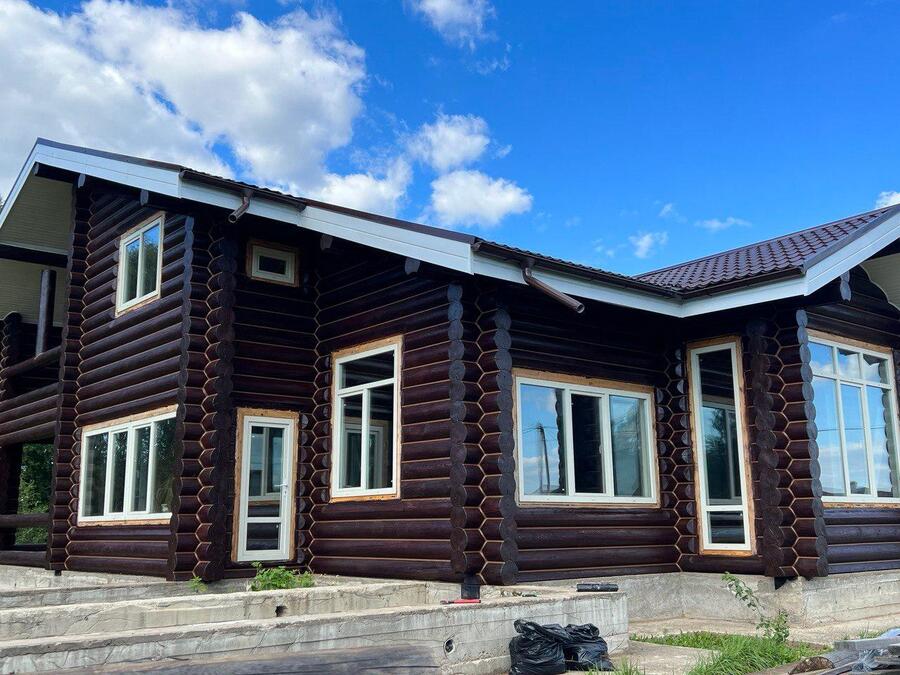 «Тёплый шов» для лиственницы и кедра — шлифовка, покраска