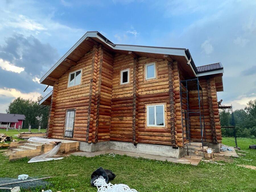 «Тёплый шов» для лиственницы и кедра — шлифовка, покраска